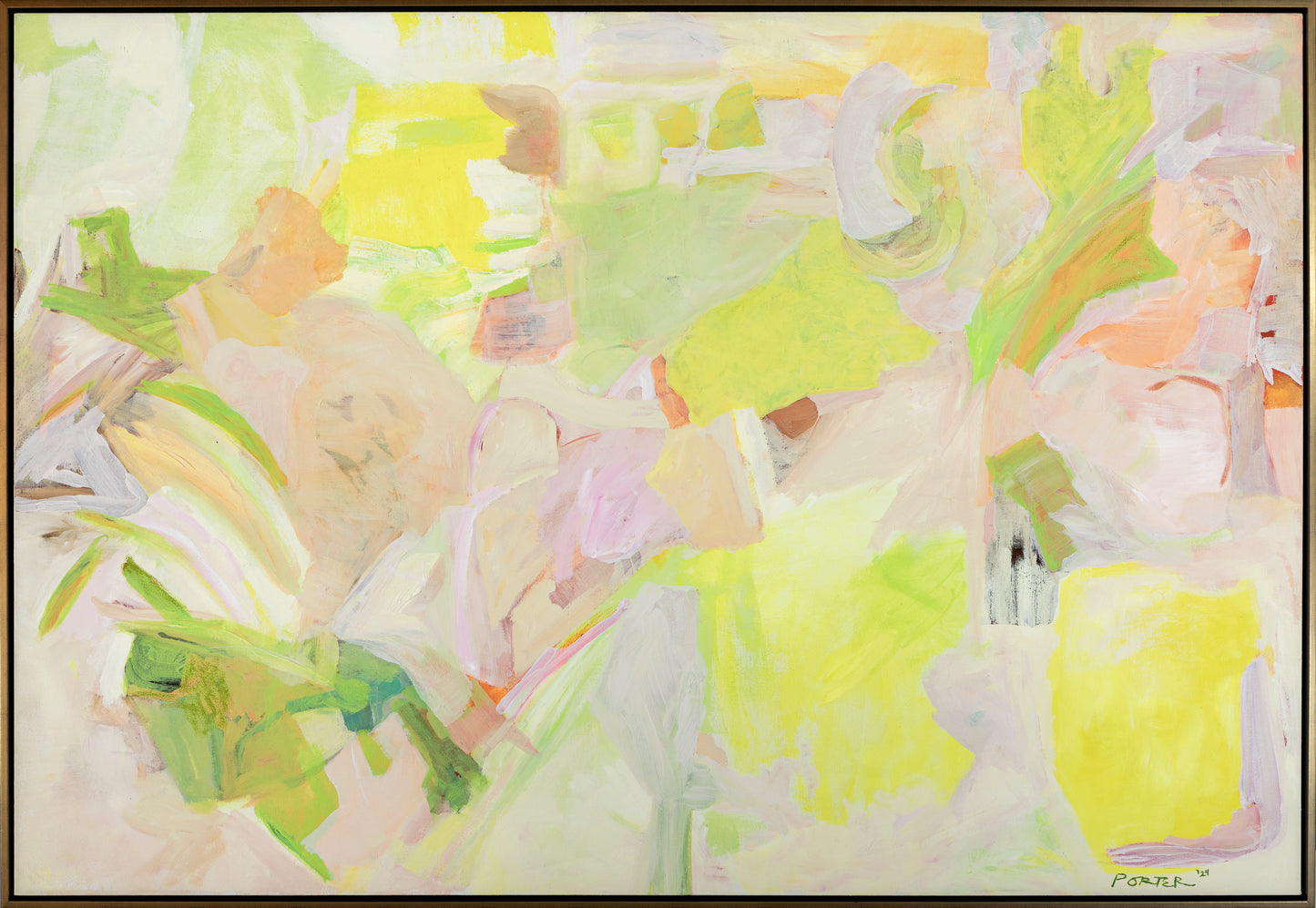 Abstract acrylic colorful fluid painting art on canvas