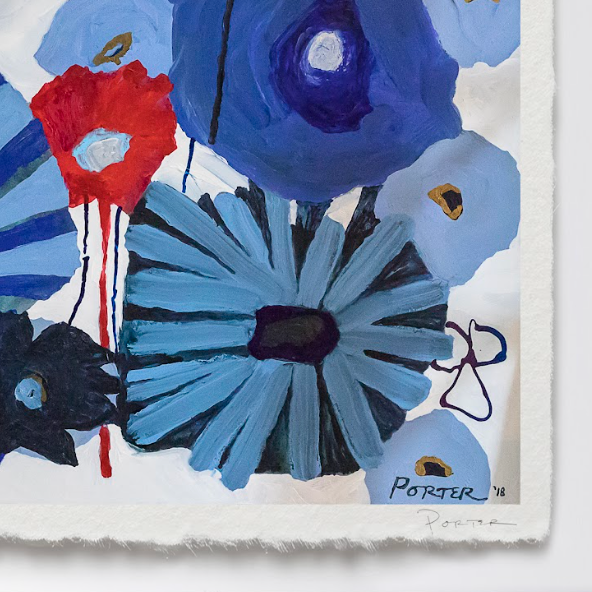 Limited edition abstract artwork with artist signature