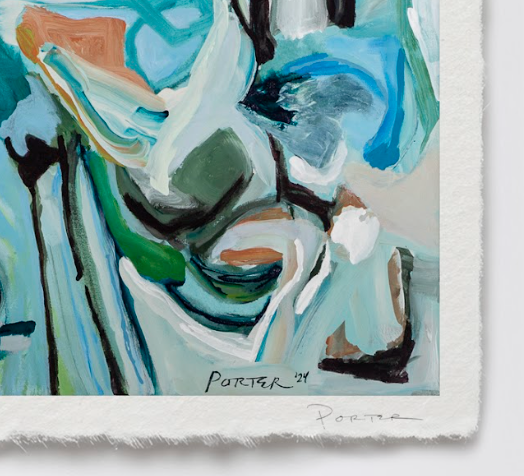 Limited edition abstract artwork with artist signature