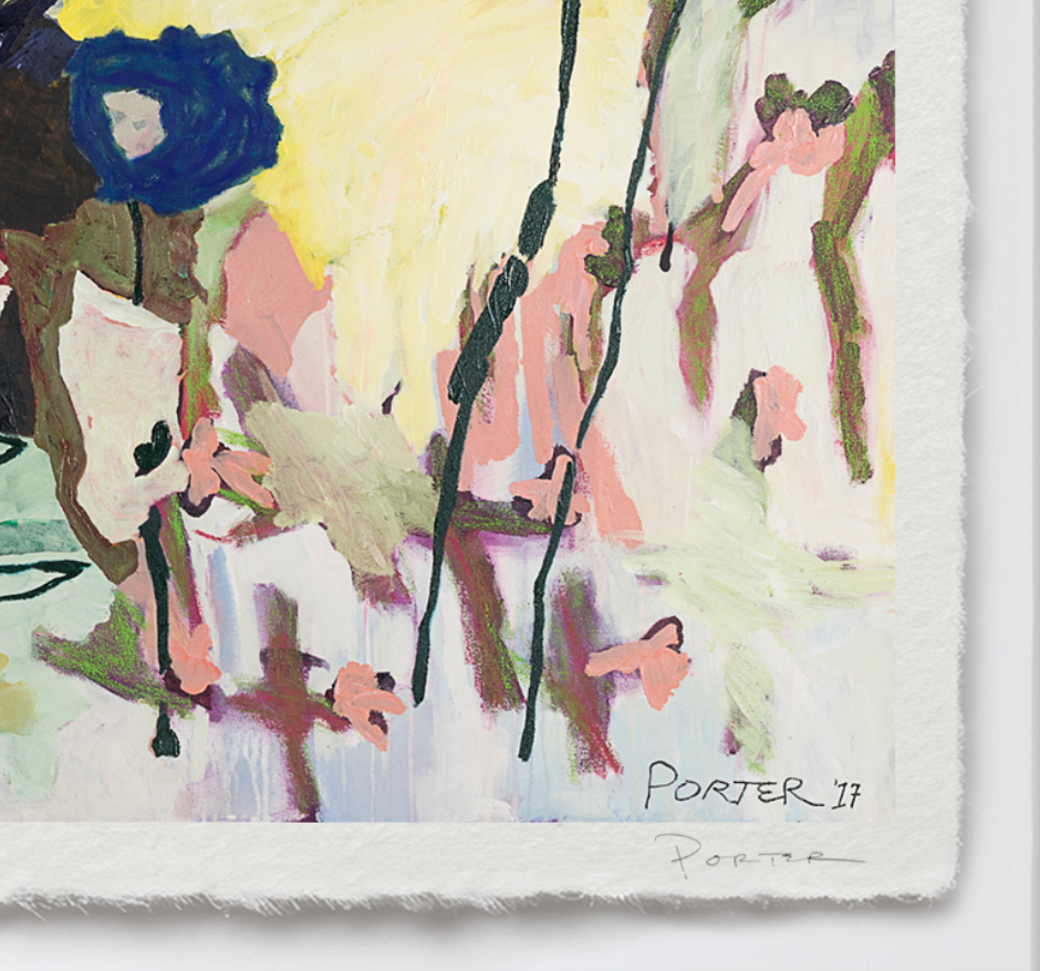 Limited edition abstract artwork with artist signature