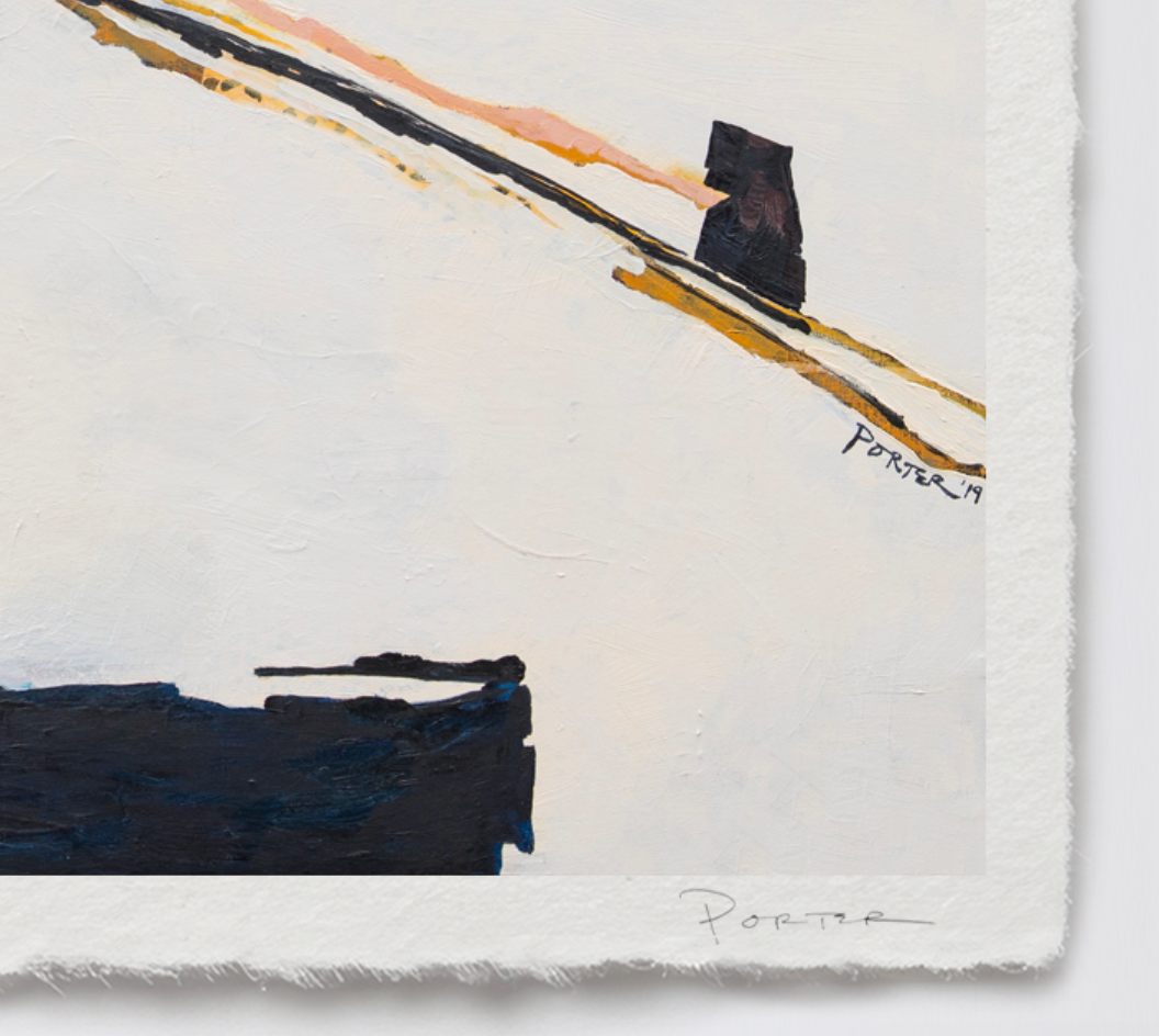 Limited edition abstract artwork with artist signature