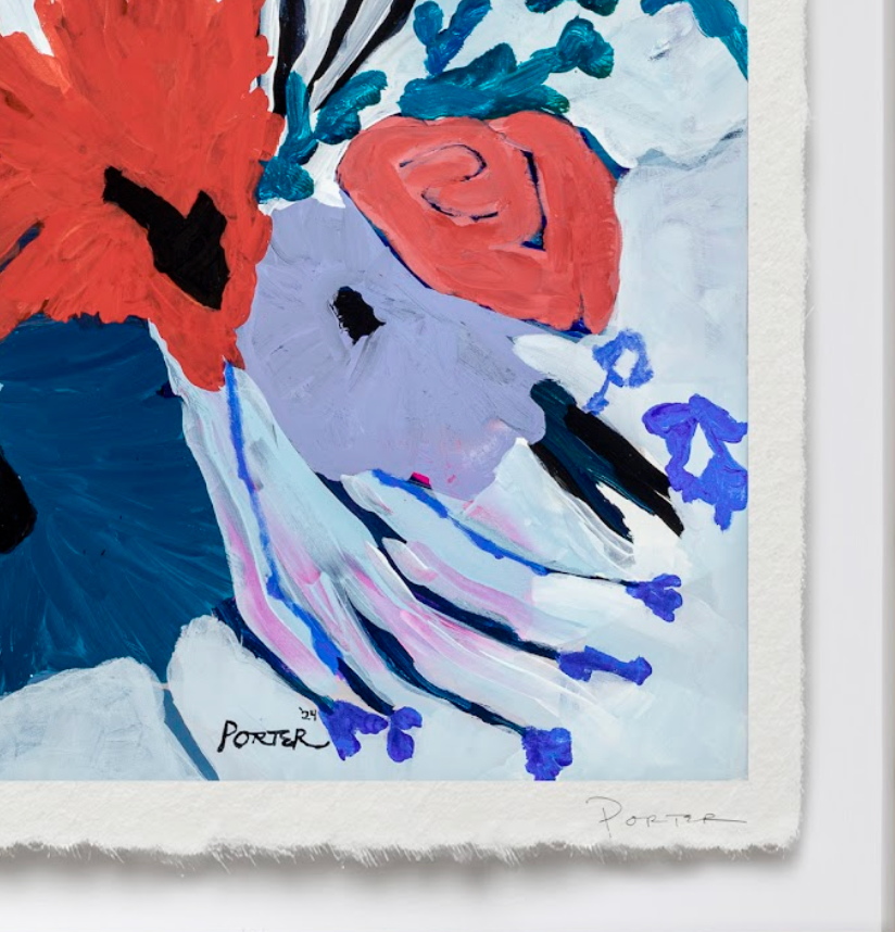 Limited edition abstract artwork with artist signature