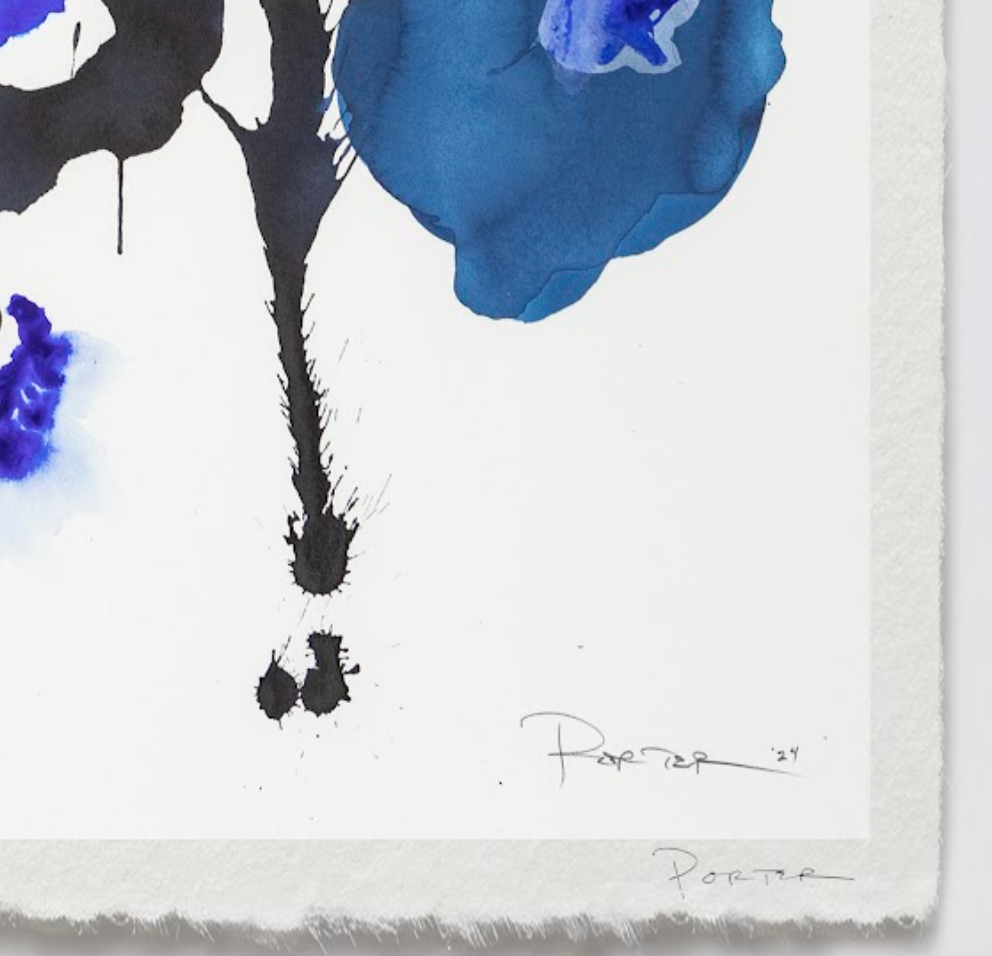 Limited edition abstract artwork with artist signature