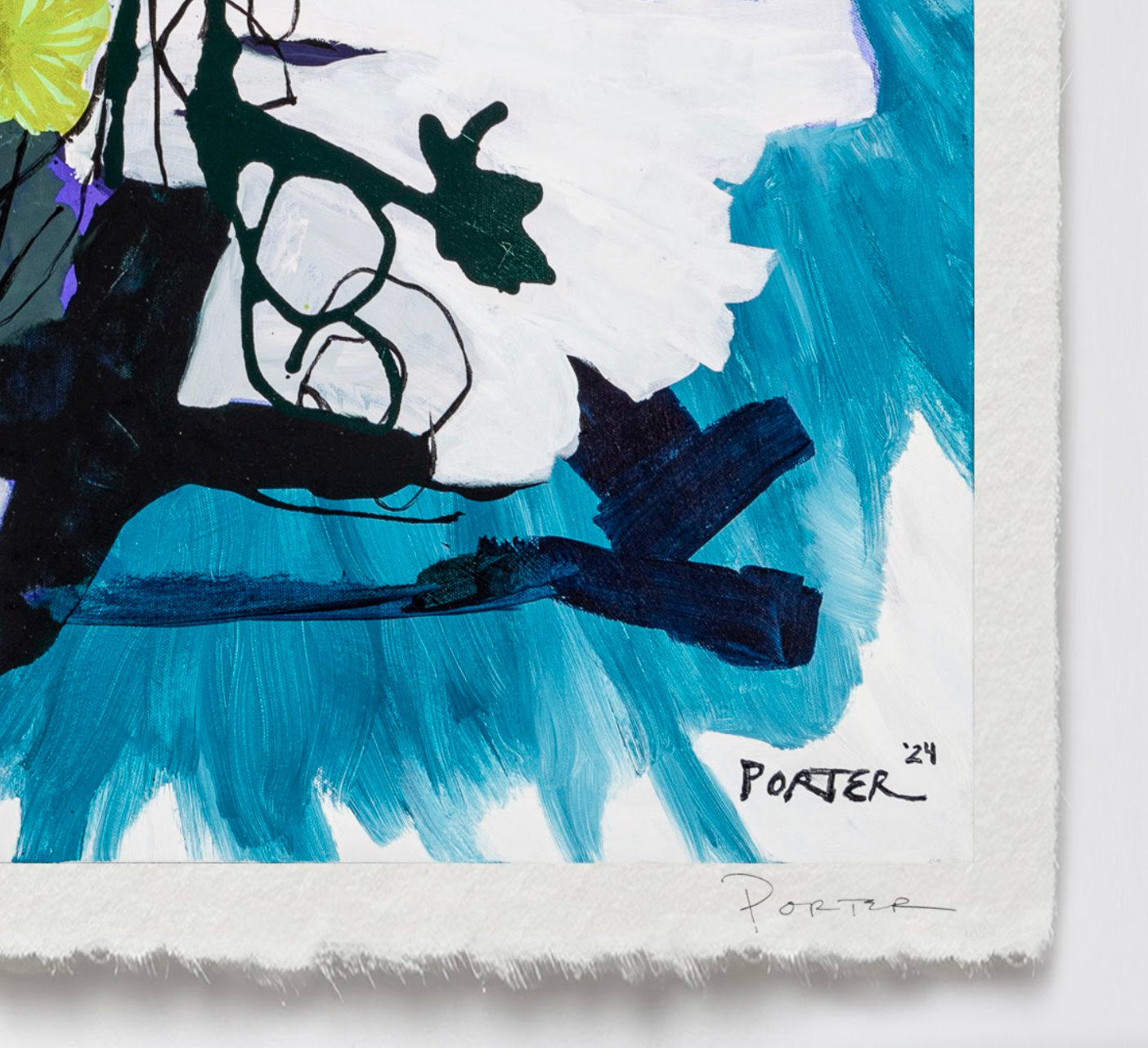 Limited edition abstract artwork with artist signature