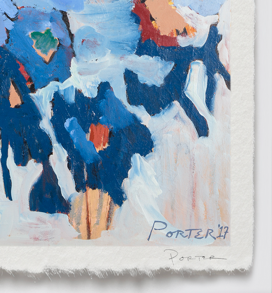 Limited edition abstract artwork with artist signature
